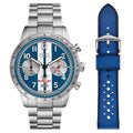 Fossil FLE1209SET Shelby x Fossil Grand Tourer Limited-Edition Erkek Kol Saati ve Yedek Kordon