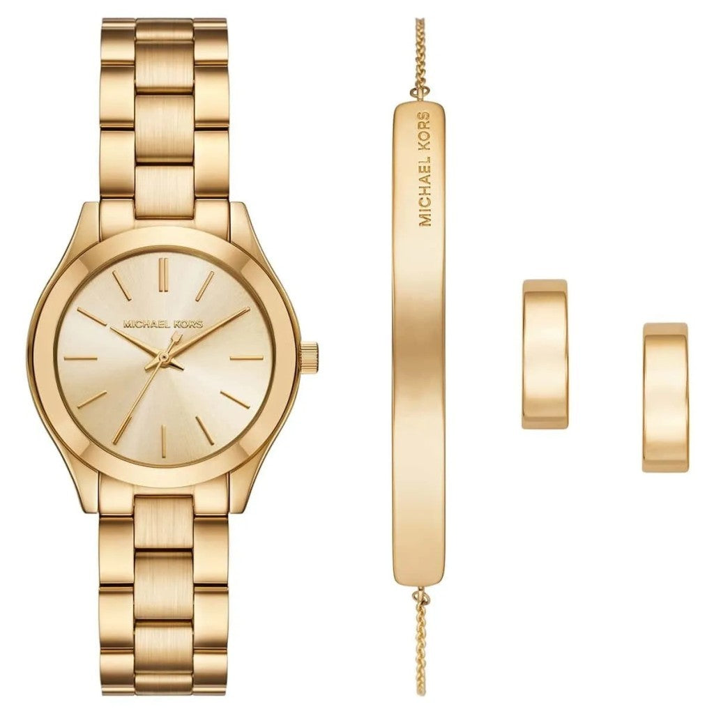 Michael Kors MK7561SET Kadın Kol Saati Bileklik ve Küpe Seti